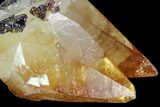 Golden, Twinned Calcite Crystals With Sphalerite - Elmwood Mine #103943-3